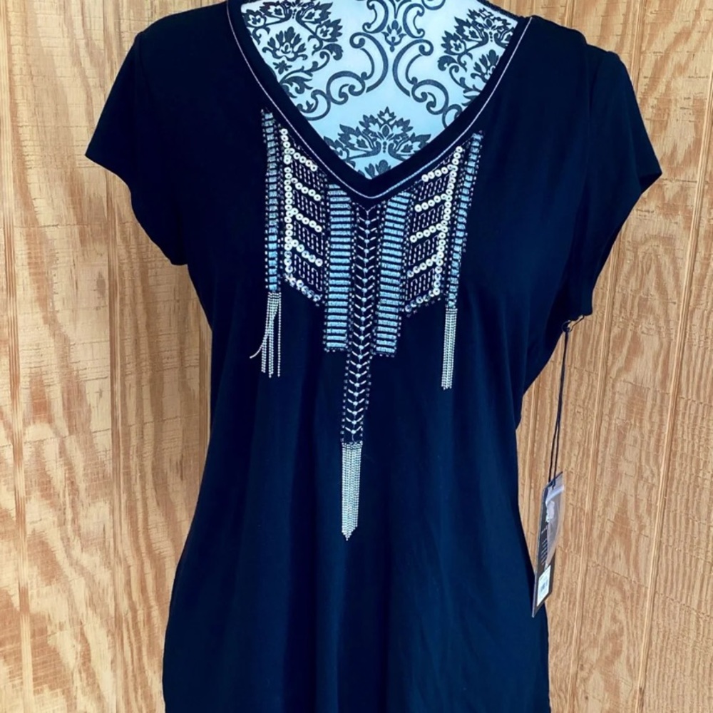 New soft tee with cute embellishments